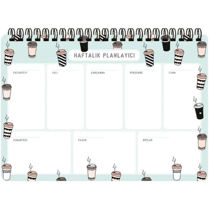 Keskin Color Spiralli Planner Kahve 17x24