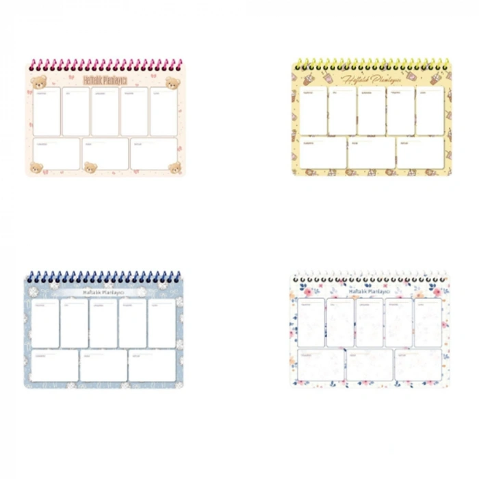 Keskin Planner 17*24 52 Yp Haftalık Spiralli Trend 830162-99