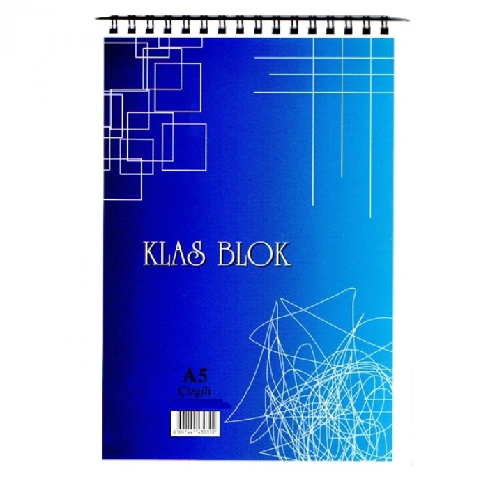 Klas Bloknot Spiralli Kareli 36 YP A5