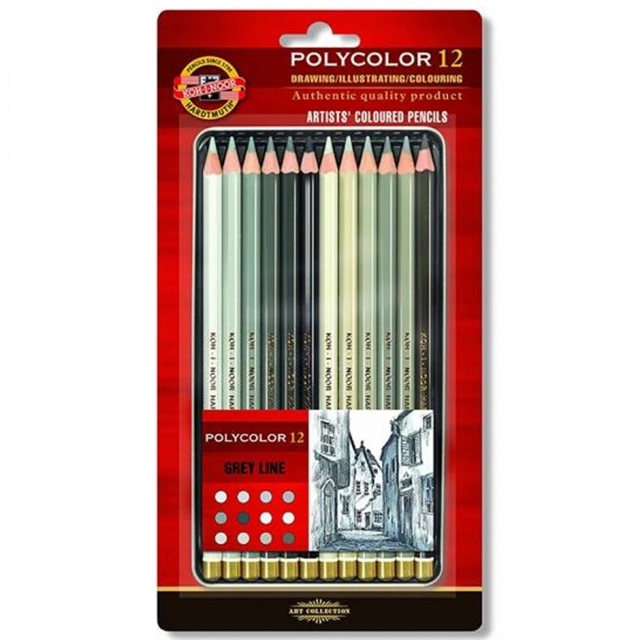 Koh-i Noor Artist´s 12 li Gri Line K. Boya