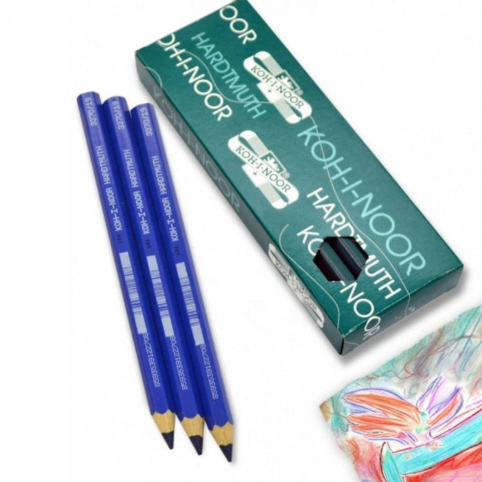 Koh-i Noor Jumbo ColouRed Pencil 3370 Dark Mavi