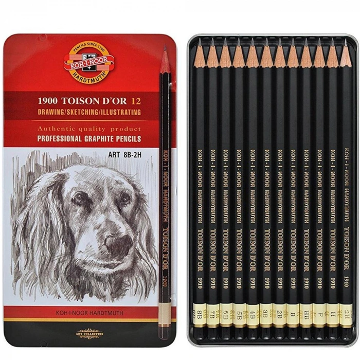 Koh-i Noor Set Of Gaphite Pencils 1912 12