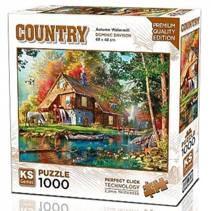 Ks Games Puzzle 1000 Parça Autumn Watermill 20816