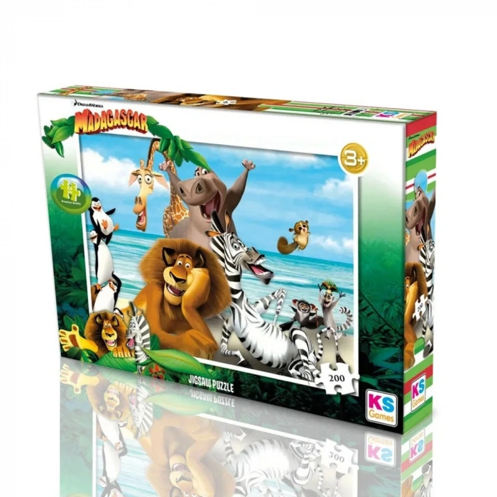 Ks Games Puzzle 200 Parça Madagascar Mg 113