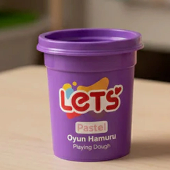Lets Oyun Hamuru Tek Renk Pastel Mor 110 G