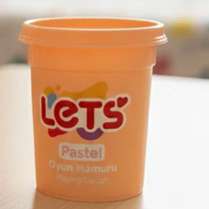 Lets Oyun Hamuru Tek Renk Pastel Turuncu 110