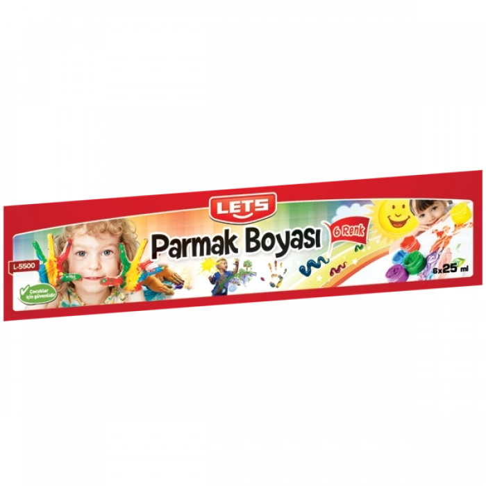 Lets Parmak Boyası 25 ML 6 LI L-5500