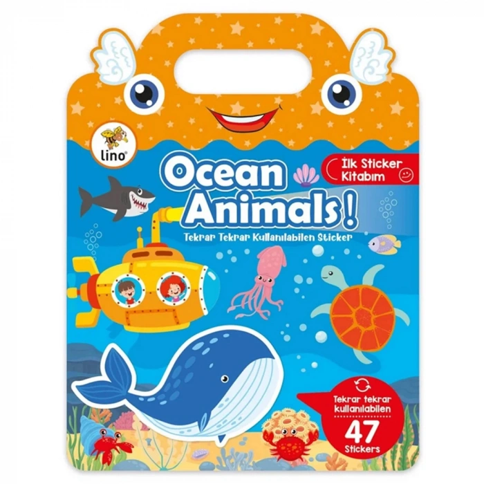 Lino Tekrar Tekrar Kullanılabilen İlk Sticker Kitabım Ocean Animals LS-502