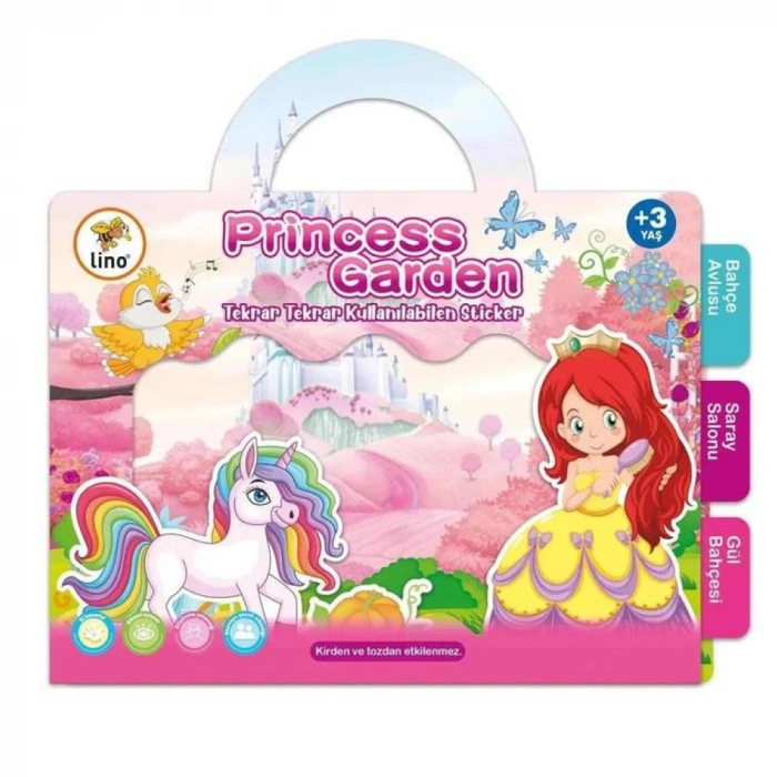 Lino Tekrar Tekrar Kullanılabilen Sticker Princess Garden LS-301