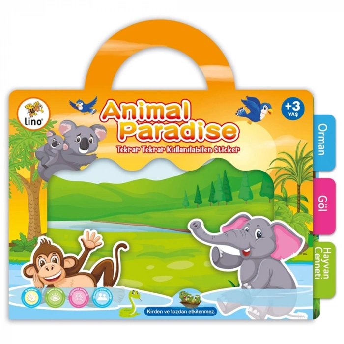 Lino Tekrar Tekrar Kullanılabilen Sticker Seti Animal LS-401