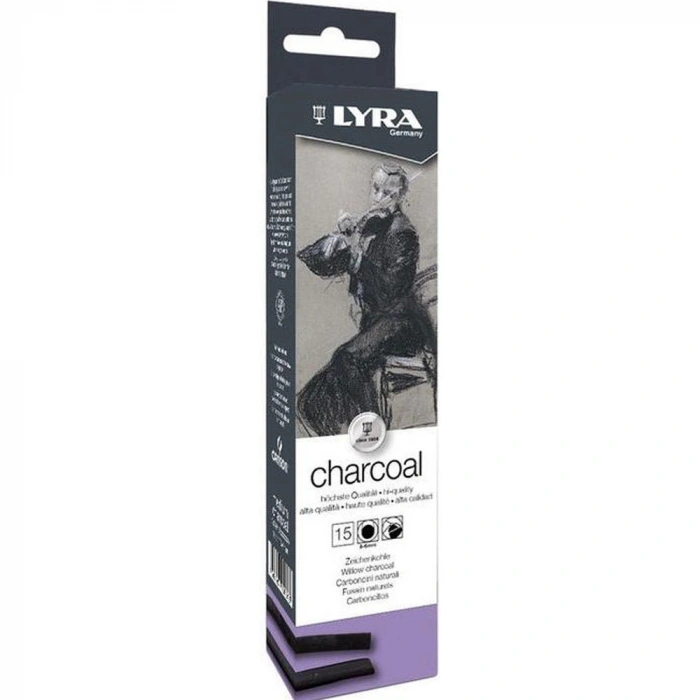 Lyra Charcoals Medium 15 Pcs Carton Box