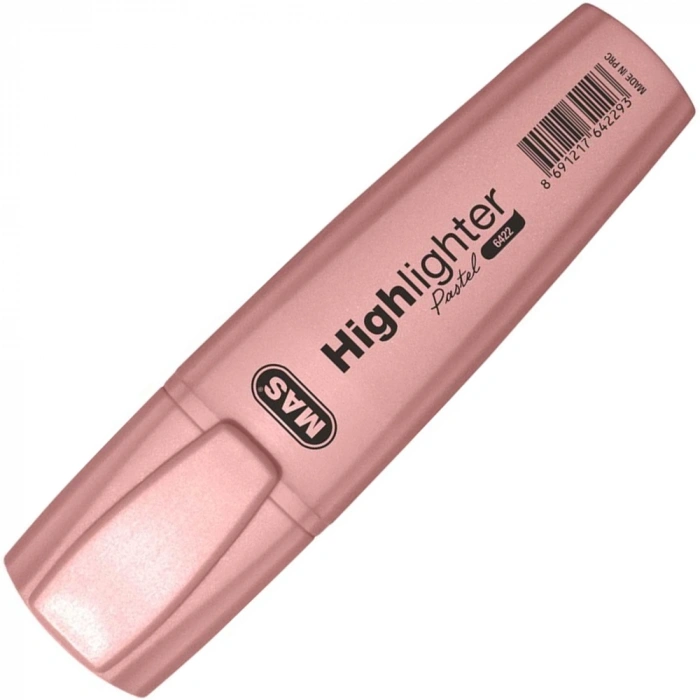 Mas Fosforlu Kalem Pastel Pembe 6422