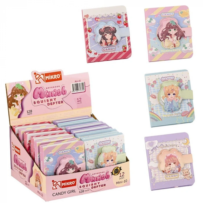 Mikro Not Defteri Minish Candy girl Squishy Mini 128 YP MİNİ-10