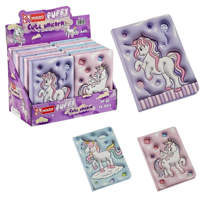 Mikro Not Defteri Puffy Unicorn PF-30