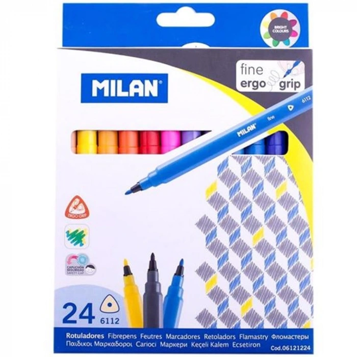 Milan Keçeli Boya Kalemi 24 LÜ ML 80159