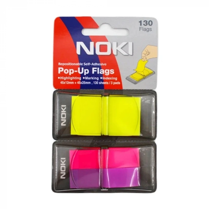 Noki Memo Pop-up 45x12mm+45x25mm Neon Renk
