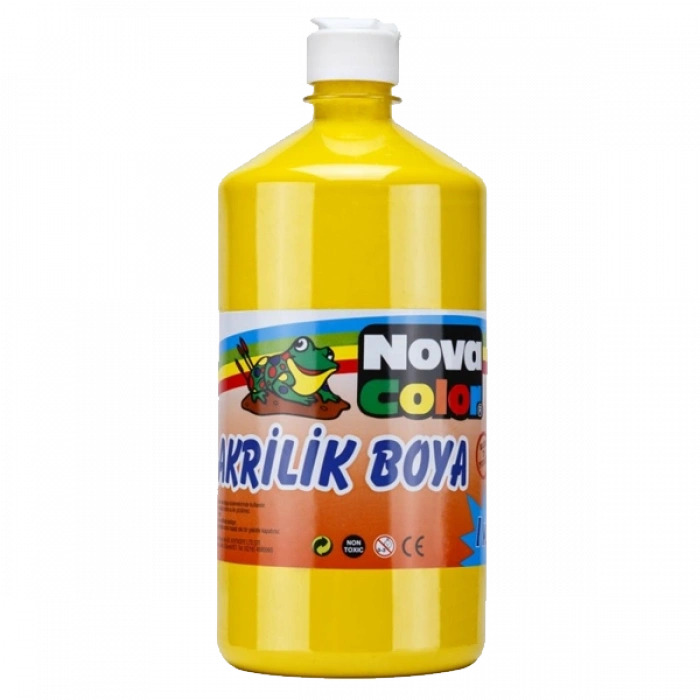 Nova Color Akrilik Boya 1 KG Sarı NC-221