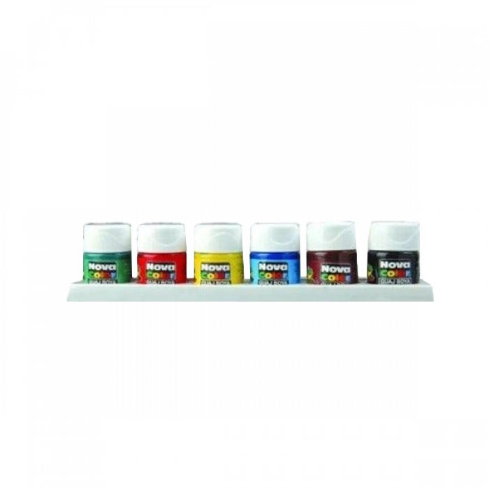 Nova Color Guaj Boya Şişe 6 Renk 25 ML NC-113