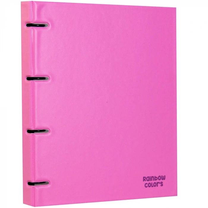 Önder Rainbow Colors 4 Halkalı Pvc Pembe 122-23