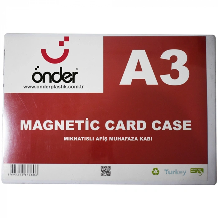 Önder Tabela Poşeti (Afiş Muhafaza Kabı) Asetat Magnetli A3