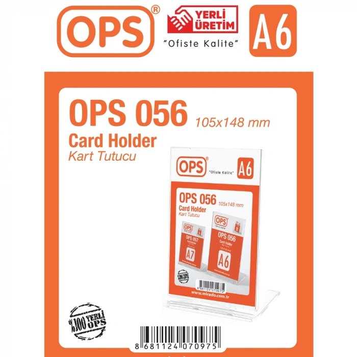 Ops Kart Tutucu Dikey A6 DP 056