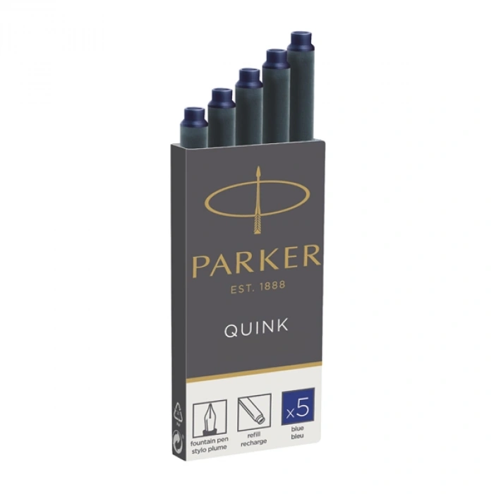Parker Dolma Kalem Kartuşu Quink 5 Lİ Mavi 1950384