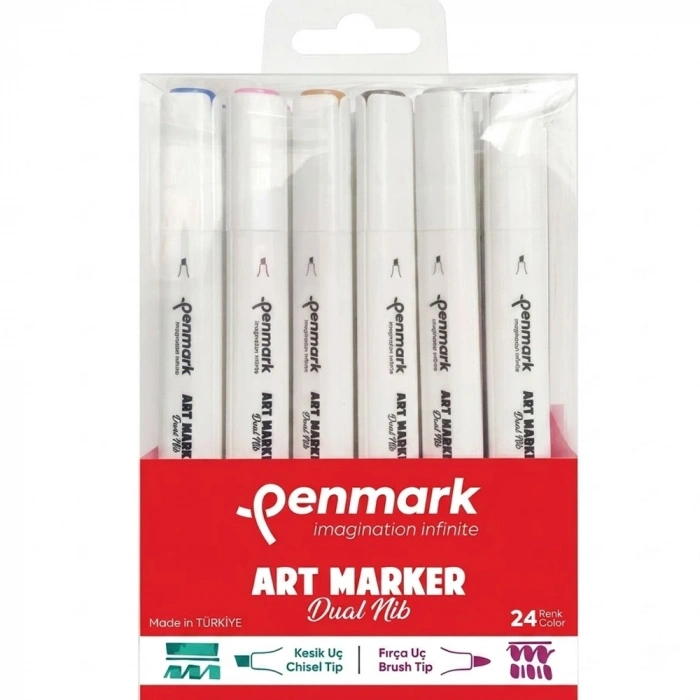 Penmark Markers Art Brush Kalem 24 Lü Set
