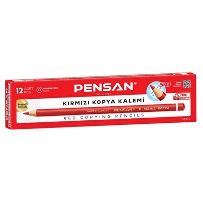 Pensan Kopya Kalemi Kırmızı