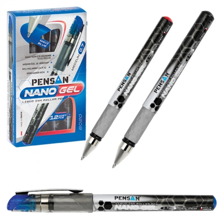 Pensan Roller Kalem Nano Jel 0.7 MM Kırmızı