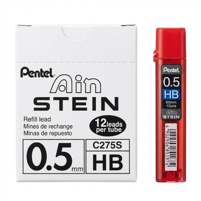 Pentel Min 0.5 MM Hi-polymer Aın Steın 12 Adetli