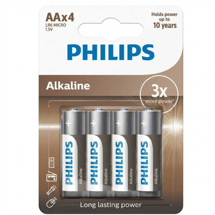 Philips AlKalın Kalem Pil AA 4 Lü