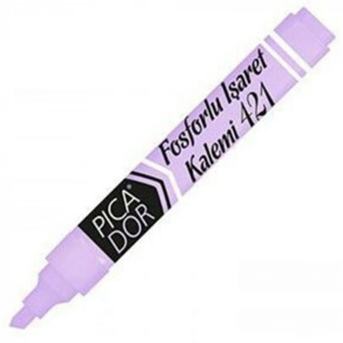 Picador Fosforlu Kalem Pastel Mor 421