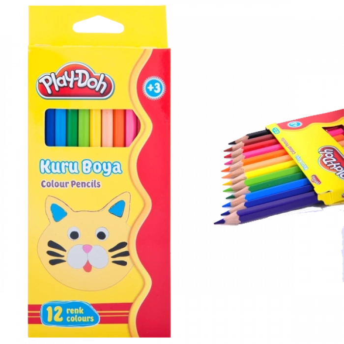 Play-Doh Kuru Boya Tam Boy 12 Renk PLAY-KU001