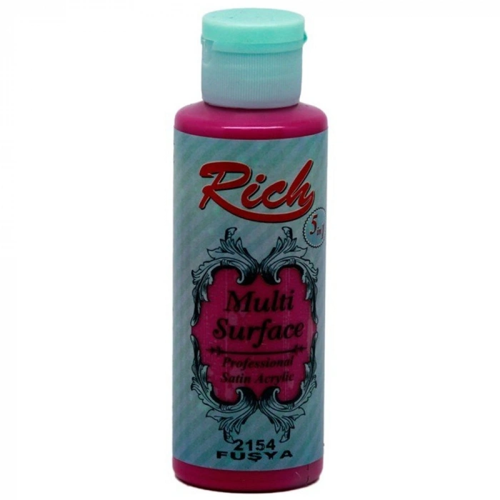 Rich Akrilik Boya Multi Surface 120 CC Fuşya 120-2154