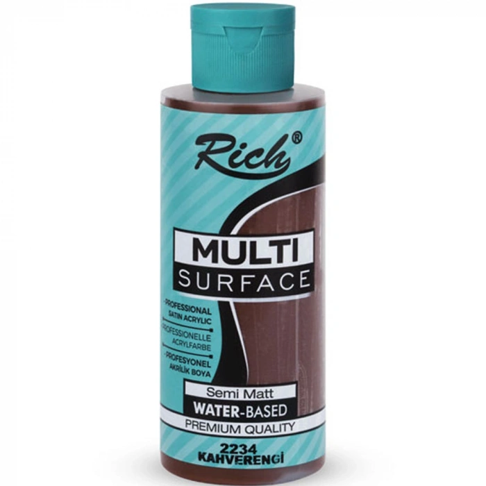 Rich Akrilik Boya Multi Surface 120 CC Kahverengi 120-2234