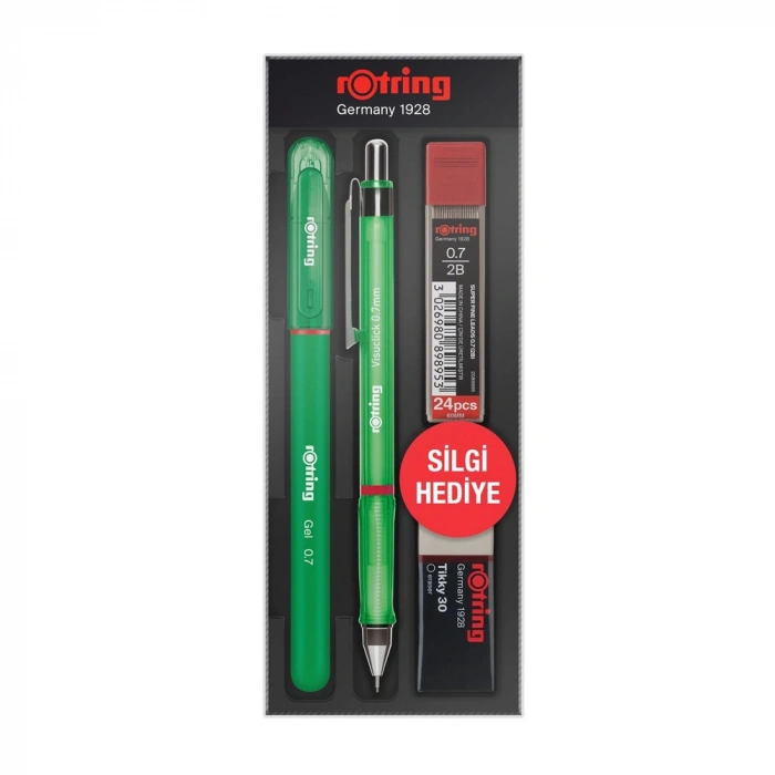 Rotring  Visuclick + Jel Okul Seti 0.7 MM Yeşil