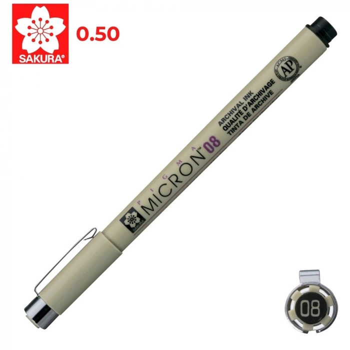 Sakura Pıgma Mıcron 08 0.5 MM Siyah XSDK08