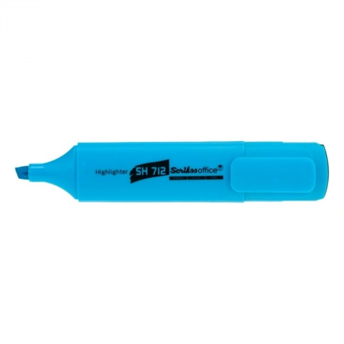 Scrikss Fosforlu Kalem Office Mavi SH 712