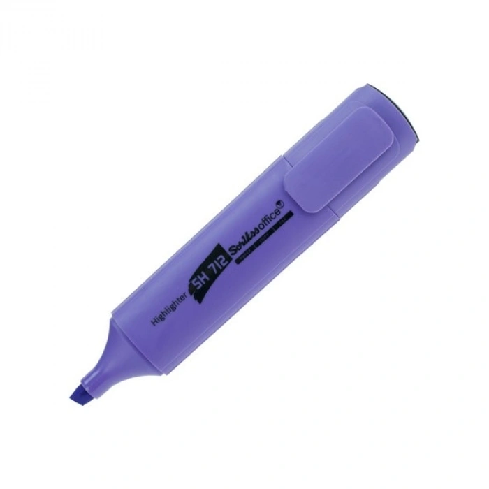Scrikss Fosforlu Kalem Office Mor SH 712