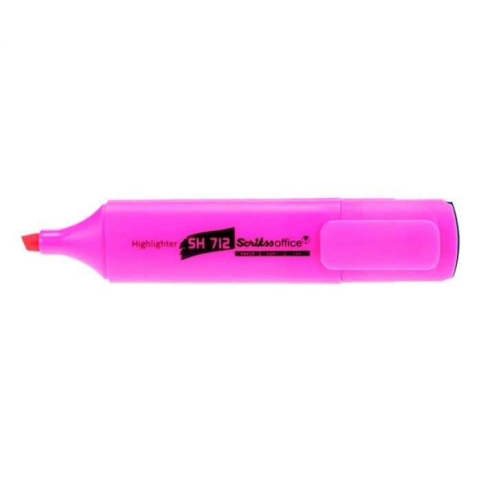 Scrikss Fosforlu Kalem Office Pembe SH 712