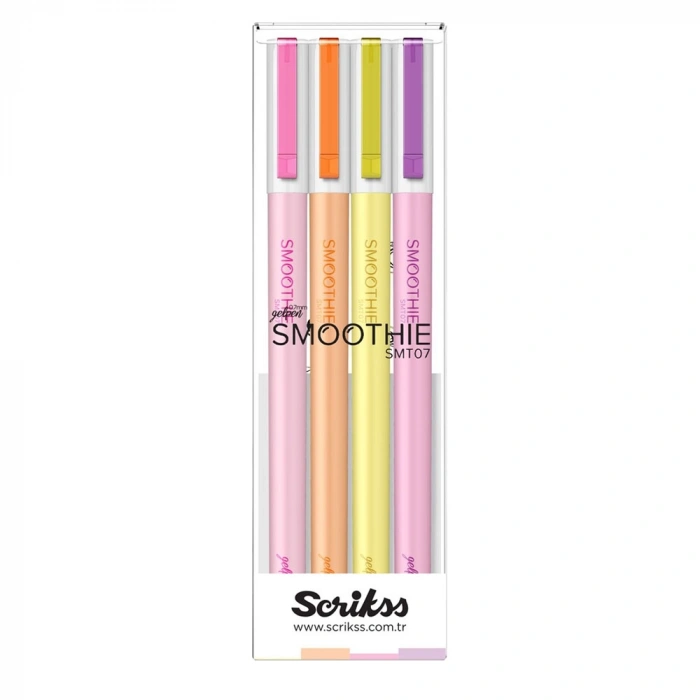 Scrikss Jel Kalem Smoothie 4 Lü Blister Set 2