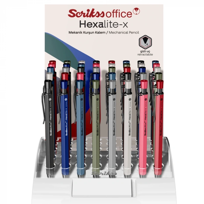 Scrikss Versatil Kalem Hexalıte-x 0.5-0.7 40 Lı Stand T00sbcchxtm40a