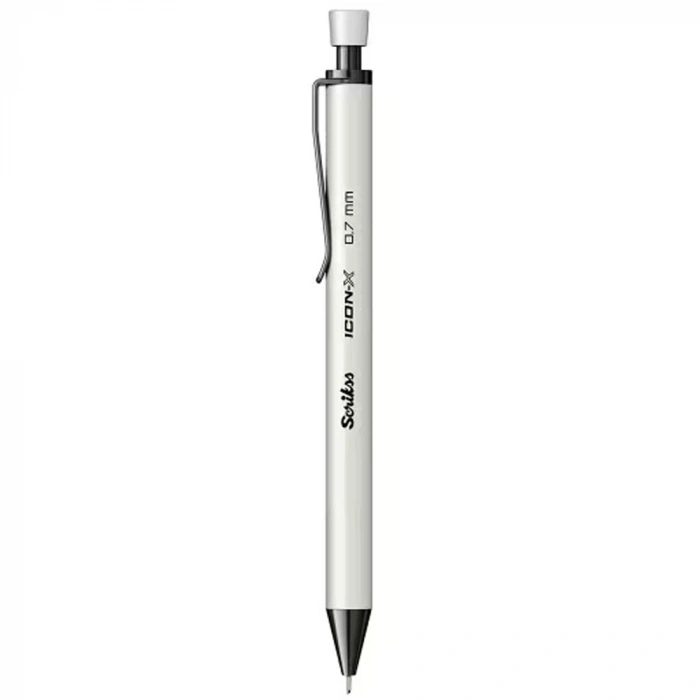 Scrikss Versatil Kalem Icon-x Metal 0.7 MM Beyaz 12 Li
