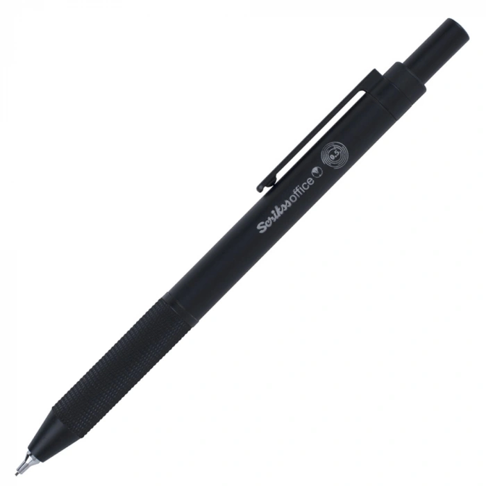 Scrikss Versatil Kalem Twist 0.5 MM Siyah Şeffaf Ambalaj
