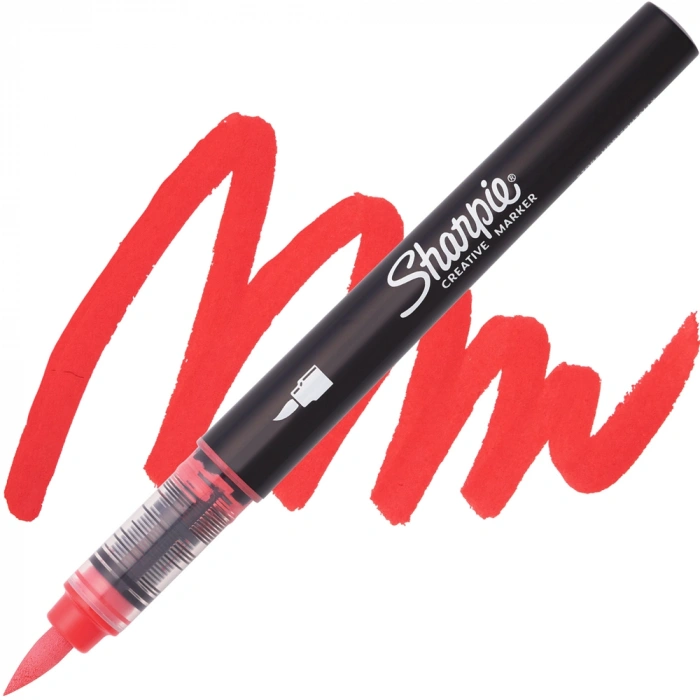 Sharpie Akrilik Markör Fırça Uç Kırmızı Sh-2218113