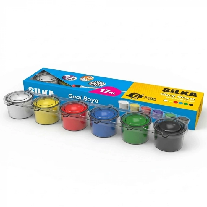 Silka Guaj Boya 6 Renk 17ml Yeni