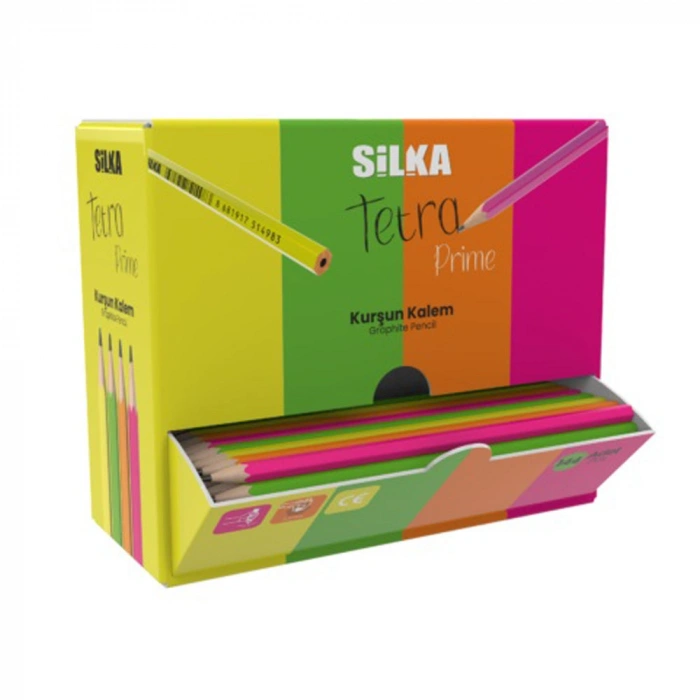 Silka Kurşun Kalem Hex Prime Neon 144 Lü Stand Art.1498st