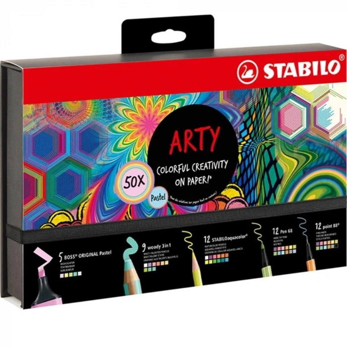 Stabilo Kreatif Pastel Mix Set Arty 50 Li