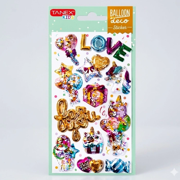 Tanex Balon-4 Serisi Etiketi 5 Ad.Tnx-26004