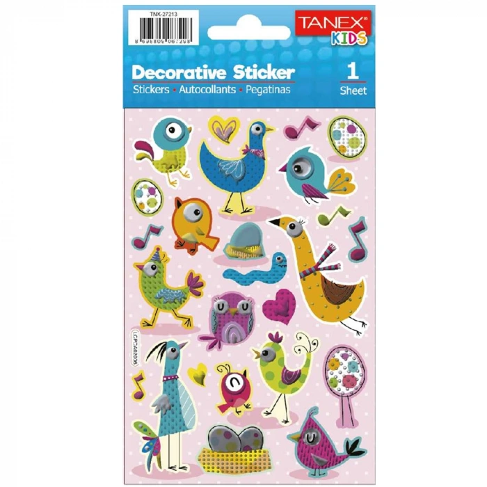 Tanex Puffy Şapşik Kuşlar Serisi Tnx-27213